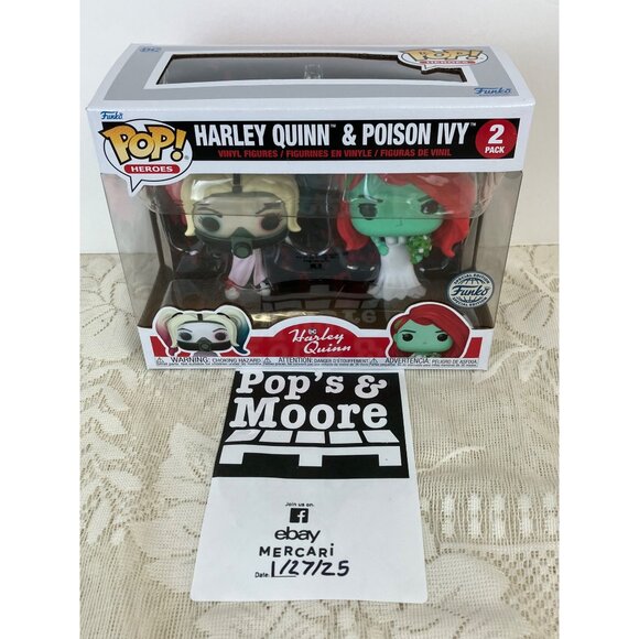 Funko Pop! Harley Quinn: Harley Quinn & Poison Ivy 2 pack Limited Edition New - Picture 12 of 12